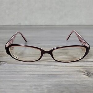 Coach Sammie 547 Burgundy Eyeglasses Frames Rectangular 135mm Full‎ Rim